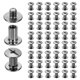 thumbnail image 1 of Uxcell 50set Tornillo Chicago M5 x 8mm 10mm Longitud Metal Phillips Remache Tornillo perno para Bricolaje Cinturón de Cuero Bolsa Artesanía Encuadernación, Negro Gun, 1 of 7