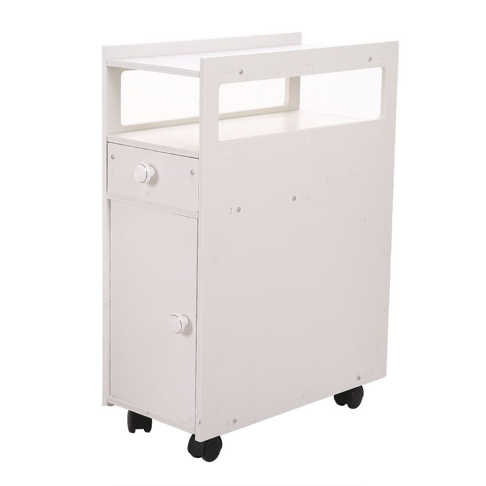 Kepooman Bathroom Narrow Cabinet Shelf with Wheels for cosmetic Washing supplies Kepooman Bathroom Narrow Cabinet Shelf with Wheels for cosmetic Washing supplies
