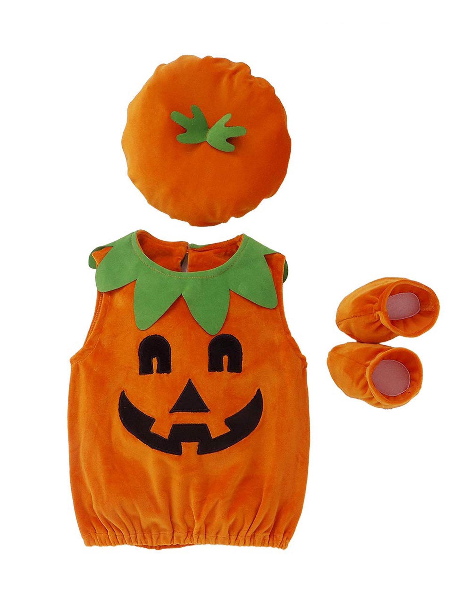 pumpkin romper baby girl