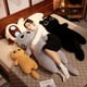 thumbnail image 5 of Juguete de peluche de gato siamés Kawaii para niños, almohada larga oblonga, Naranja, Negro, gatito, siesta, sueño, escuela, decoración de cama, cojín de abrazo, 5 of 5