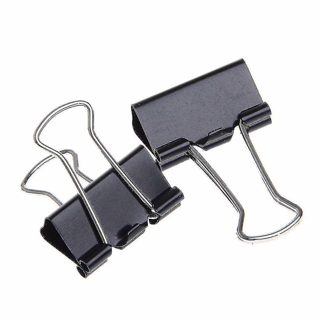 Clips de carpeta LANNMXG 48 piezas de 25 mm Clip de papel para documentos Material de oficina