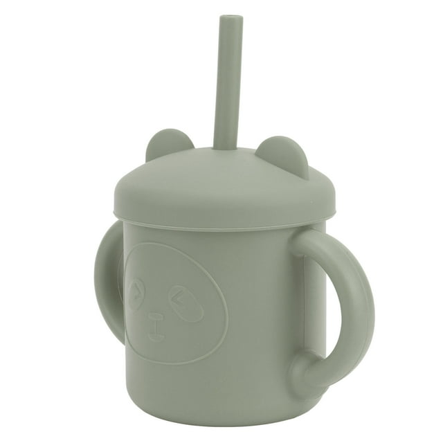 Taza de silicona para bebé, 1 pieza de taza de entrenamiento de silicona para bebés pequeños, taza para bebés con forma de sorbete, apariencia llamativa