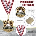 thumbnail image 3 of Medallas de Béisbol Ecation 24 Piezas Metal Dorado 5 cm, 3 of 6