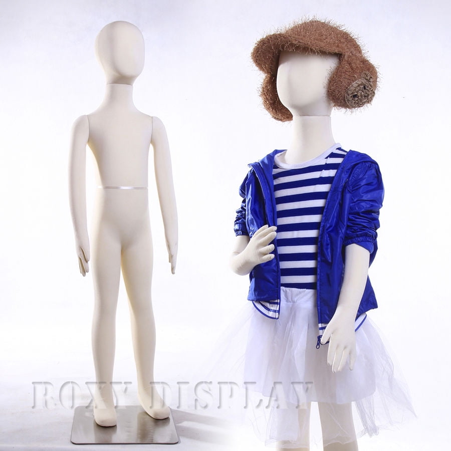 2 Piece Full body covered flexible children mannequin Dress Form 6 YEAR Pinnable 