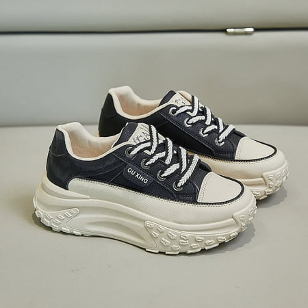 Summer Sneakers for Women Sports Shoes Anti Slip with Thick Sole Breathable Stylish for Walking Running Shopping Christmas Halloween Gift