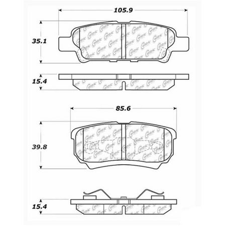 - Go-Parts OE Replacement for 2007-2017 Jeep Compass Rear Disc Brake Pad Set for Jeep Compass (Base / ES / Ralliart / Touring)