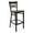 Cherry Wood Seat/Black Metal Frame, variant on Flash Furniture HERCULES Series Black ''X'' Back Metal Restaurant Barstool - Natural Wood Seat