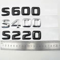 thumbnail image 4 of Glossy Black Rear Trunk Logo Emblem For W220 W221 S55 S63 S65 S350 S600 S400 S220 S430 S500 S550 S320 S420, 4 of 4