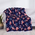 thumbnail image 2 of Rozeui American Stars for Flannel Blanket, Soft Fuzzy Plush King Blanket for Winter, Thick and Warm All-Season Bed Throw-40"x30", 2 of 5