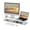 White, variant on Fenge Dual Monitor Stand Riser, 31.5 inch Long Monitor Stand for Desk