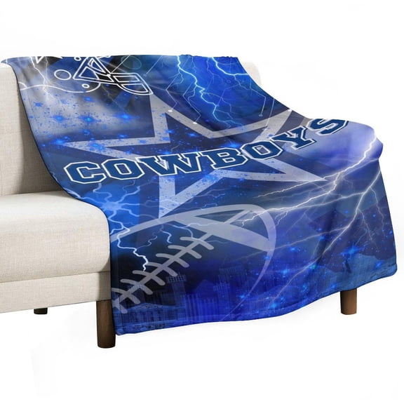 Football Cowboys Blanket for Bed Throw Blanket for Women, Men Super Soft Plush Blanket Throw, Print Blanket
