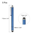 thumbnail image 2 of Uxcell Capacitive Stylus for Screen Sensitivity and Precision Stylus for All Screen Devices Deep Blue 5pcs, 2 of 6