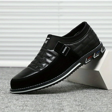 

TUOBKE Men‘s Smart Casual Stitched Slip On Dress Shoes With Assorted Colors Semi-formal Outdoor Walking Shoes