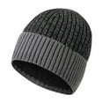 thumbnail image 3 of WEAIXIMIUNG Fingerless Gloves for Men Woolen Hat Set Matching Color Knitted Hat Thick Scarf Gloves Three Piece Set, 3 of 5