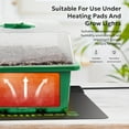 thumbnail image 2 of 10 Packs Seed Starter Tray Kit with Humidity Dome (120 Cells Total Tray) Starting Trays Plant and Base Mini Greenhouse Germination for Seeds Growing, 2 of 4
