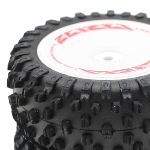 KingVal Pièces de rechange pour pneus avant et arrière RC compatibles avec WLtoys 124010 RC Car KingVal Pièces de rechange pour pneus avant et arrière RC compatibles avec WLtoys 124010 RC Car