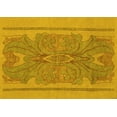 thumbnail image 1 of Ahgly Company Machine Washable Indoor Rectangle Abstract Yellow Modern Area Rugs, 5' x 8', 1 of 4