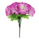 thumbnail image 2 of Ramo Del Crisantemo Simución Decoración para hogar Flor Del Cementerio Púrpura Soledad flores sepulcrales conmemorativas, 2 of 8