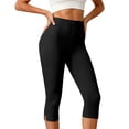 thumbnail image 6 of Inglocry High Waisted Leggings for Women - Tummy Control Yoga Pants for Workout Running Athletic Women's Leggings Plus Size Black M, 6 of 6