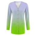 thumbnail image 6 of VISALY Long Cardigans Button Down Cardigans 2025 Fall Fashion Cardigan Lightweight Soft Knit Cardigan Long Sleeve Open Front Coat with Pockets Thin Cardigans Lightweight Cute Cardigans Mint Green M, 6 of 6
