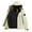 Beige, variant on Mens Ski Jacket 2 in 1 Waterproof Snow Coat Winter Thick Warm Snowboarding Mountain Windbreaker Outwear