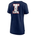 thumbnail image 3 of Women's Heather Navy Illinois Fighting Illini Slab Serif Tri-Blend T-Shirt, 3 of 3