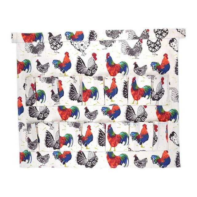 Tablier de Ferme Mode pour Femmes et Hommes, Collection Maison, Poulet, Textiles de Maison