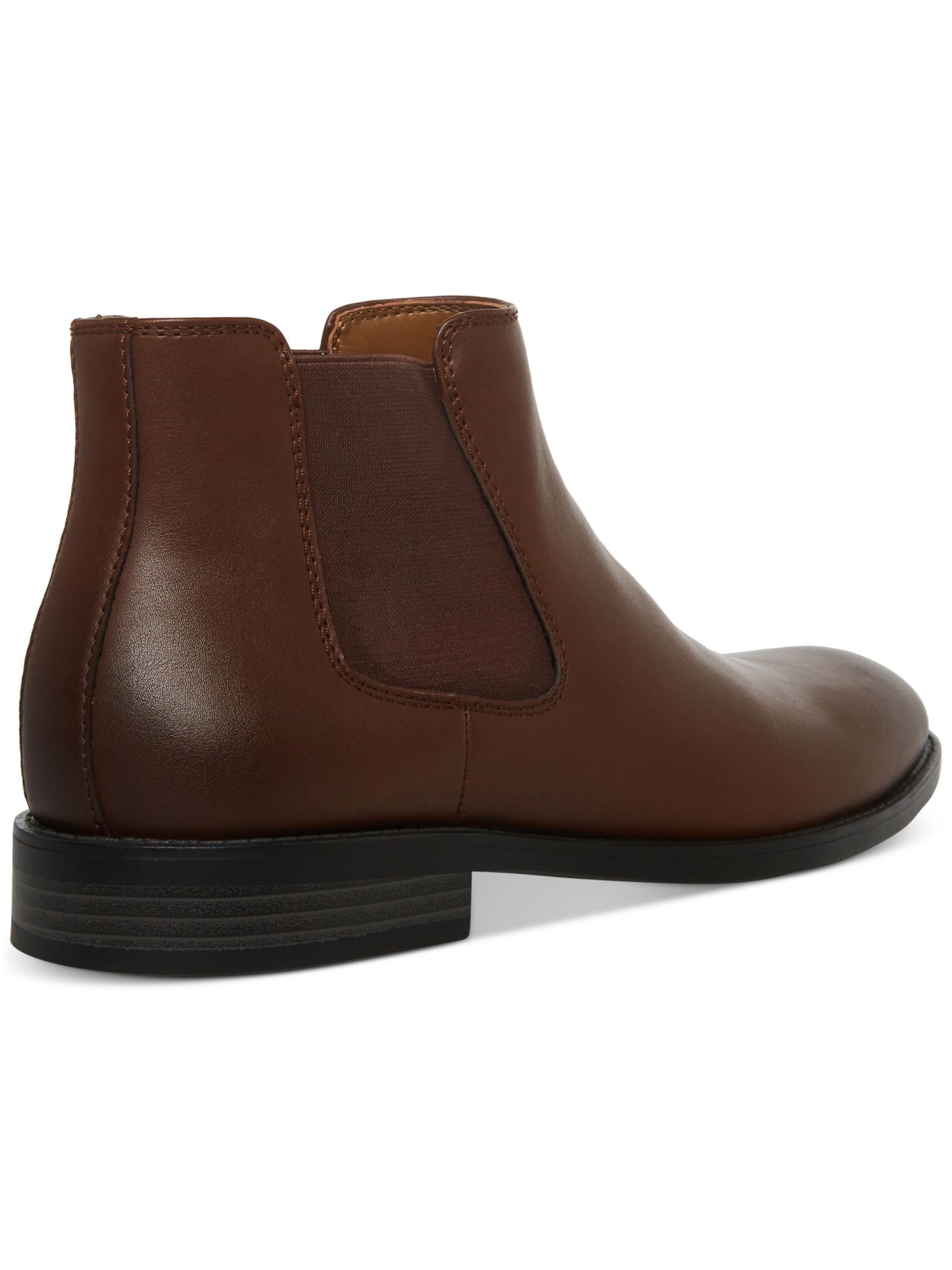 MADDEN Mens Green Cushioned Goring Maxxin Round Toe Block Heel Chelsea 9 MADDEN Mens Brown Cushioned Goring Maxxin Round Toe Block  main image 2