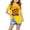 Yellow, variant on Honeeladyy Little Girls T Shirts Short Sleeve Cute Graphic Tees Kids Summer Crew Neck Print Loose Tops for Home School Blue 4-5 Years