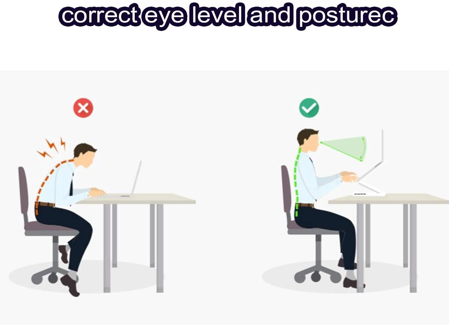 Actto Laptop Cooling Stand Holder, NBS-07W, Ergonomic Desktop Cooling Stand for Home or Office School Library Desk,White Product of Korea