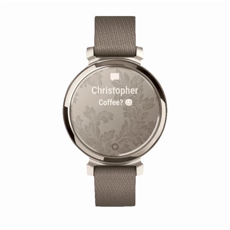 Garmin Lily 2 Classic, Cream Gold with Coffee Nylon Band (Garmin