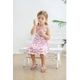 thumbnail image 3 of Little Girls Dinosaur Dress Toddler Baby Pink Bowknot Summer Dresses Sundress 2T (Dino-311), 3 of 7