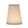 thumbnail image 5 of Aspen Creative 32656-9 Small Hardback Empire Shape Chandelier Clip-On Lamp Shade Set (9 Pack), Transitional Design in Flaxen, 4" bottom width (2 1/2" x 4" x 5" ), 5 of 7