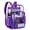Purple, variant on Sanmadrola Clear Backpack Clear Bag Heavy Duty Waterproof Transparent Large PVC Backpacks for Teenagers Women Men for Stadium School College Travel Work Hiking, Purple