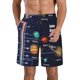 thumbnail image 1 of Balery Solar System Traje de Baño Estilo Hawaiano para Hombre, Shorts de Secado Rápido con Bolsillos-3X-Large, 1 of 6