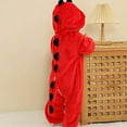 thumbnail image 3 of WOYY Toddler Boys Dinosaur Romper Soft Flannel Hooded Jumpsuit Zipper Onesies, Sizes 3-4T, 3 of 4