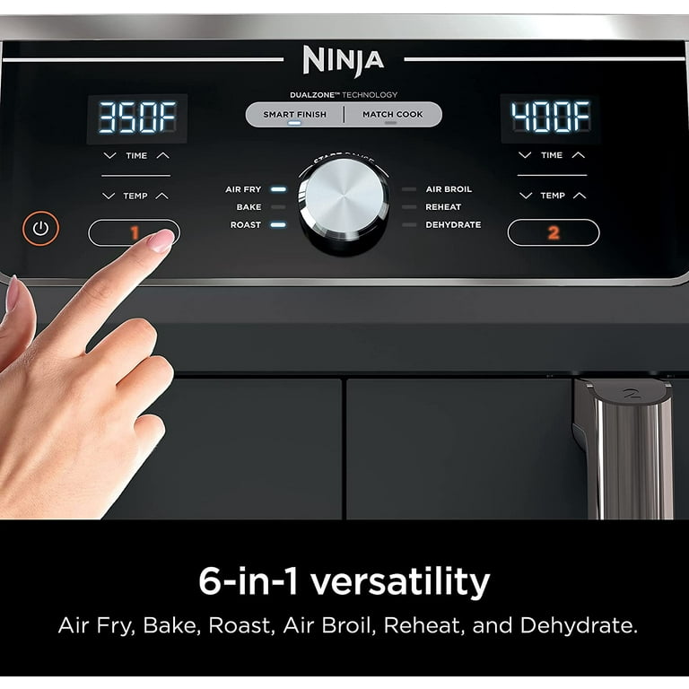 Ninja Foodi 6 in 1 10 qt XL 2 Basket Air Fryer with DualZone Technology  AD350CO Review 