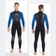 thumbnail image 5 of Trajes De Buceo Traje de neopreno de 3 mm Traje de baño elástico cálido de una pieza Traje de baño (Hombres Azul S) Sywqhk Para Estrenar, 5 of 7