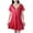 Wine, variant on Timegard Nightgowns for Women Pajamas Lace V Neck Short Sleeve Homewear Casual Soft Thin Sleep Dresses