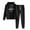Black, variant on DeHolifer Women 2 Piece Sweatsuit Outfits Sets ECG Printed Drawstring Hoodie Sweatshirts and Sweatpants Jogging Suits Casual Sweatsuits Matching Sets for women Gray L