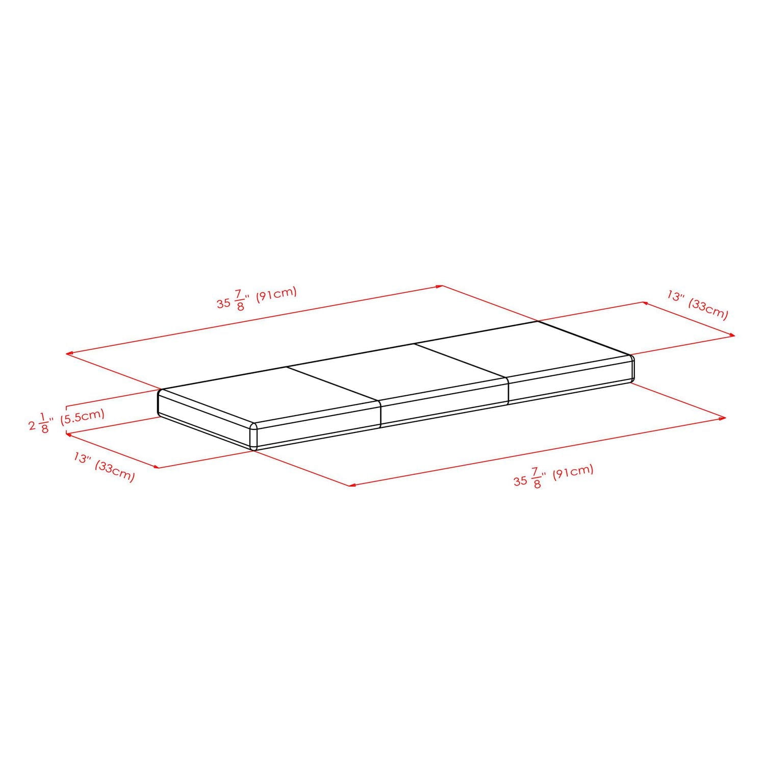 Winsome 2-Piece Hall Storage Bench with Cushion Seat - 94392