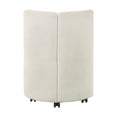 thumbnail image 2 of Newboti Furniture Blayde White Chenille Side Chair With Swivel (Set Of 2) 4662, 2 of 7