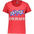 thumbnail image 3 of Inktastic Colorado Columbine Flowers Women's Plus Size T-Shirt, 3 of 5
