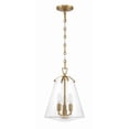 thumbnail image 2 of Crystorama Voss 3 Light Luxe Gold Mini Chandelier - 11"W x 14.75"H x 11"D, 2 of 8
