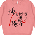 thumbnail image 3 of Inktastic Life is Better at the River Fishing Pole with Bobber Toddler Sweatshirt, 3 of 4