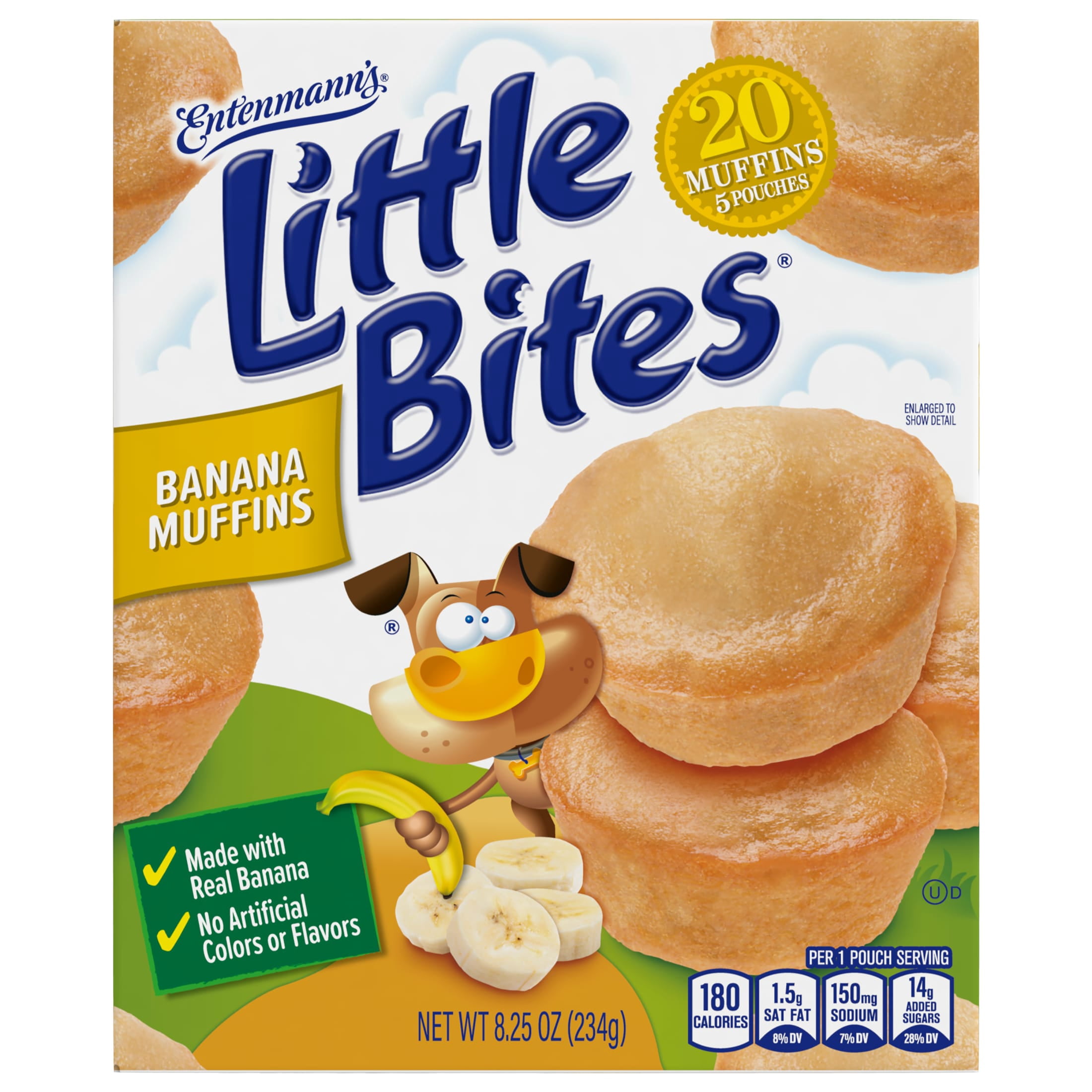 Little Bites Banana Muffins, 5 count, Mini Muffins, 8.25 oz Box
