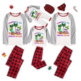 thumbnail image 3 of Pijamas familiares navideños a juego, conjuntos de pijamas a cuadros blancos y negros, My Gnomies, Christams en julio, 3 of 4