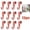 Pink - 12pc, variant on 12pc Single Hooks Over Cabinet Door Hook, Carbon Steel Hanger Hook Over The Door Drawer Hooks, Metal J-Hooks for Kitchen, Bathroom, Laundry Room, Hanging Hooks, Space-Saving Organizer, 4 Colors