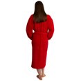 thumbnail image 2 of TowelSelections Women's Super Soft Plush Bathrobe Fleece Spa Robe Large-X-Large Red, 2 of 4
