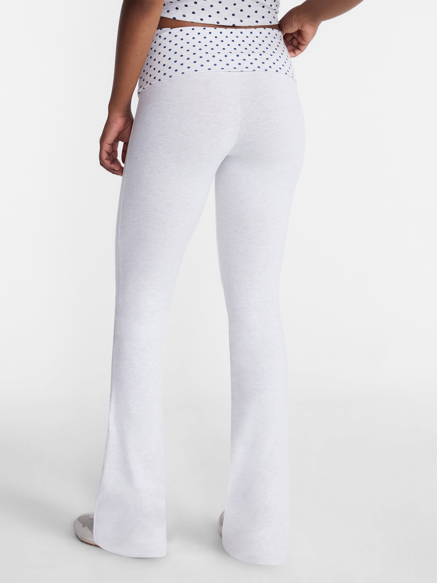 No Boundaries Flare Pants with Foldover Waistband, 32'' Inseam, Women's and Women's Plus XS-XXL